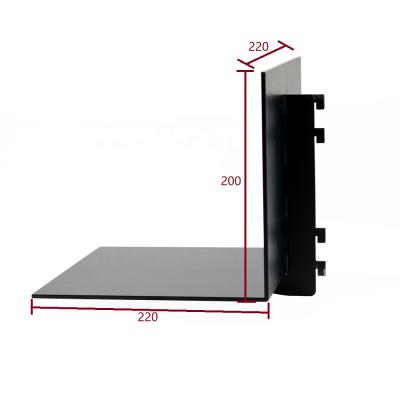 China Latest Metal Stocked L Shape Shelf Hanging Wall Shelf Living Room Design Hardware for sale