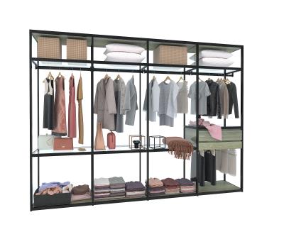 China XinJun factory directly stocked fashion display storage aluminum shelf for sale