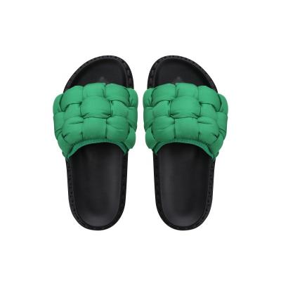 China Fashion Trend Weave Women's Slippers 2022 Fashion Design Ladies Sandals Platform Women Outdoor Casual Shoes for sale