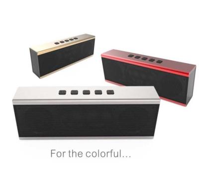 China Sound Super Bass HI FI Bluetooth Speakers With Audio Output , Black / Silver for sale