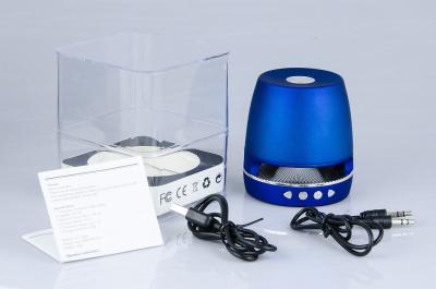 China Outdoor Travel HI FI Bluetooth Speakers A2DP With Led Light And Microphone for sale