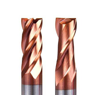 China Carbide 4 Flute CNC Machining Cutting Tools Tungsten Carbide End Mills Flat Milling Cutters for sale