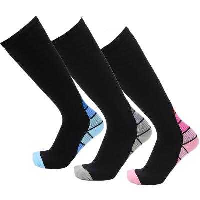 China MOQ QUICK DRY men's calf sports stockings bangs long knee marathon compression cycling socks wholesale for sale