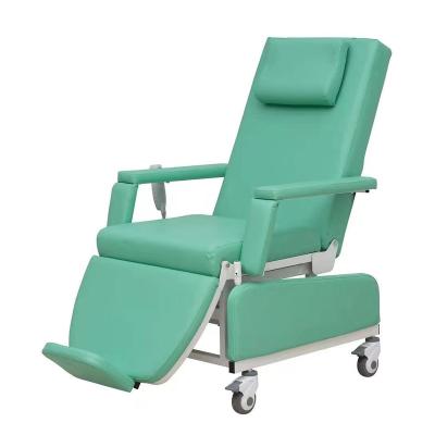 China Modern Hospital Phlebotomy Dialysis Infusion Electric Reclining Medical Blood Donation Chair for sale