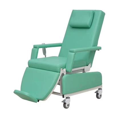 China Multifunctional Patient Collection Modern Electric Adjustable Used Blood Dispenser Phlebotomy Chairs For Sale Hospital Chair Metal For 18 Months for sale