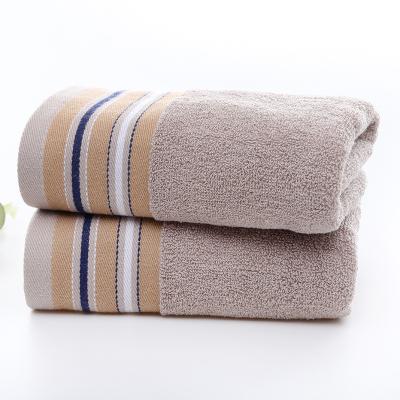 China Wholesale Cheap QUICK DRY 100 Cotton Stripe Bath Hotel Hand Towel for sale