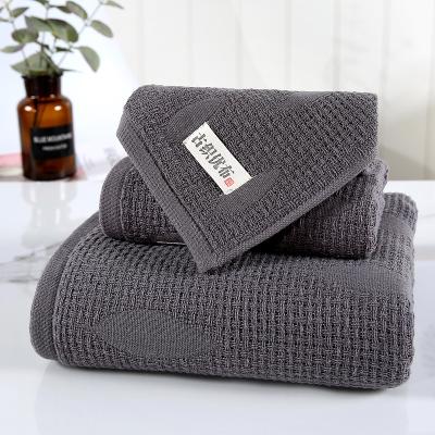 China Factory Wholesale QUICK DRY Adult Customize Large Cotton Woven Luxury Bath Towel Set for sale