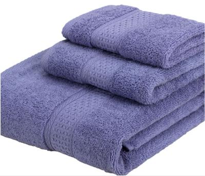 China Super Absorbent Cotton Towel Bath Room Towels Bath Set Sustainable Hot Selling Luxury Towel for sale