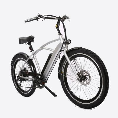 China 26 Aluminum Alloy Retro Disc Brake Bicycle Bike Urban Electric Beach Cruiser for sale