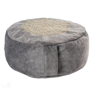 China Other Eco Velvet Foam Netting Meditation Cushion, Bolster Meditation Buckwheat Pillow for sale