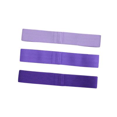 China Unisex Fitness Exercise Gradient Color Resistance Booty Band Set Custom Size Fabric and Hip Purple Circle for sale