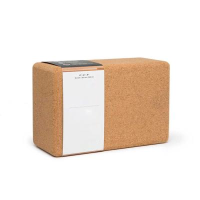 China Cheap New Yoga Exercises Friendly Lightweight Yoga Block, Exercise Cork Yoga Brick for sale