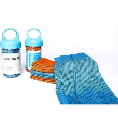 China Cheap High Quality Blue Microfiber Ice Quick Cold Cooling Towel QUICK DRY for sale