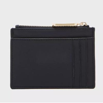 China NATIONAL Wholesale Soft Slim Ladies Zipper Coin Purse Genuine Leather Mini Card Holder for sale