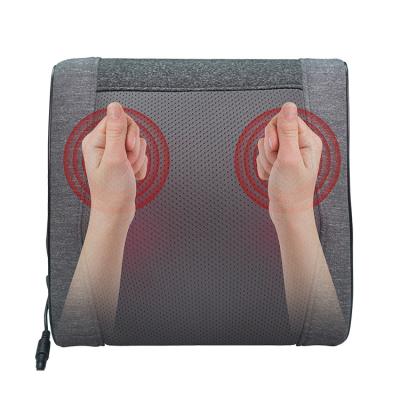 China Zmind Vibration Back Seat Shiatsu Massager Home Car Adjustable Cushion Massager Back Lumbar Back Massager for sale