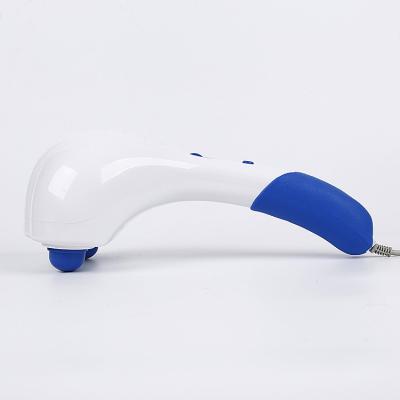 China Portable Custom Relaxation Vibrating Handheld Electric Massager Stick Back Body Dual Head Massager for sale