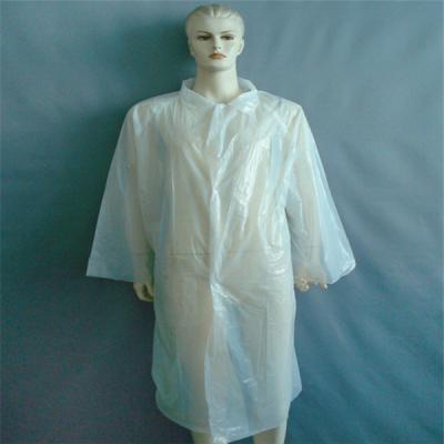 China With tie/magic stick on neck and waist cross disposable lab coat/working coverall with price for sale