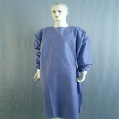 China With tie/magic stick on Hubei neck and waist disposable spunlace working gown for sale