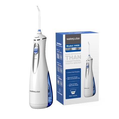 China Outdoor Waterpulse V400 Simple and Convenient Portable Oral Irrigator Dental Water Flosser for sale