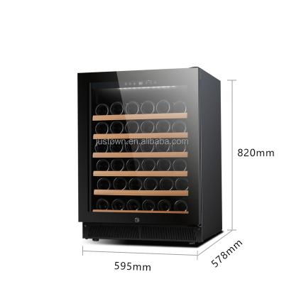 China Beech New Vertical Modern Shelf System Led Double Door Wine And Beverage Coolers With No Noise for sale