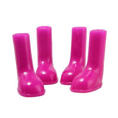 China Viable Success Silicone Amazon Waterproof Dog Rainshoes Four Silicone Dog Rainshoes for sale