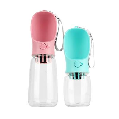 China 2021 New Pet Auto Stock Portable Outdoor Filter Water Supplier For Cat Small Dog Travel Water Bottle Health Dispenser Driver for sale