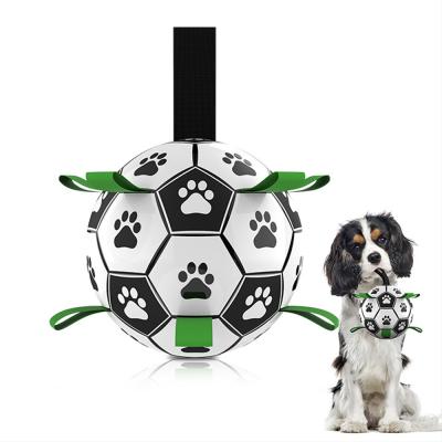 China Sustainable Outdoor Soccer Pet Squeaky Water Interactive Plush Ball Toy Dog Toys for sale