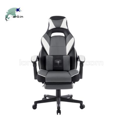 China Lift Chair Executive Office Massage Footrest Office Gaming Chair With Caster Wheel for sale