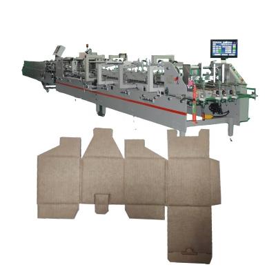 China Factory 800 Cardboard Corrugated Box Folding Gluing Machine Automatic Folder Gluer Machine Cardboard Folder Gluing Machine for sale