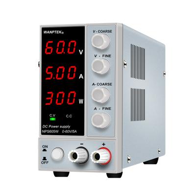 China Laboratory/Telephone Repair NPS605W ​​DC Power Supply Micro Adjustable Switch 0-60v/0-5a DC Power Supply for sale