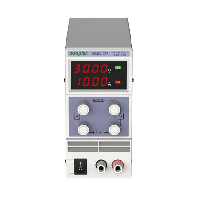 China wanptek DC Voltage Regulation Power Supply 0-30V/10A 300W s Adjustable Change 4-digit High-precision Display 220*165*81mm for sale