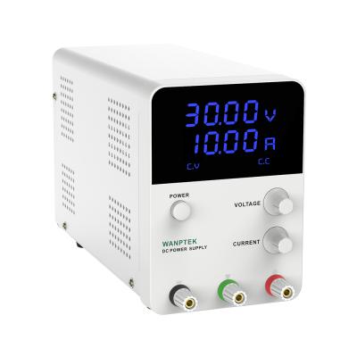 China WANPTEK GPS3010D Laboratory DC VOLTAGE SUPPLY 30V/10A 300W Adjustable Bench Power Supply for sale