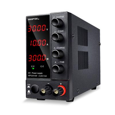 China WANPTEK NPS306W 180w Laboratory Digital Display Lab Four Digit Variable Switching DC Regulated Power Supply 30v/6a for sale