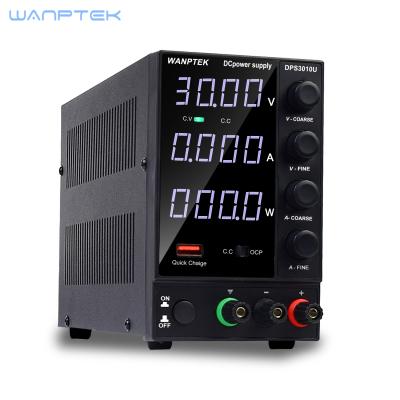 China Lab phone repair wanptek DPS3010U 30V/10A 300W lab variable switching DC set power supply with USB interface for sale