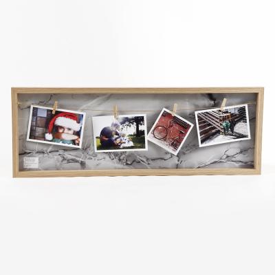 China Fashionable collage clip frame by studio decor clip frame clothesline style photo display diy picture frames for sale