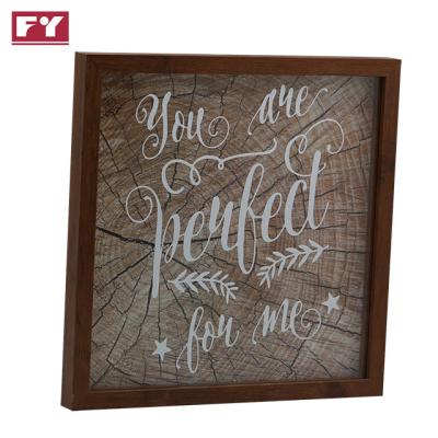 China Europe 2021 Modern Digital Wood Wall Hanging Letters Decorative Painting Photo Frame For Home Office Wall Decoration for sale