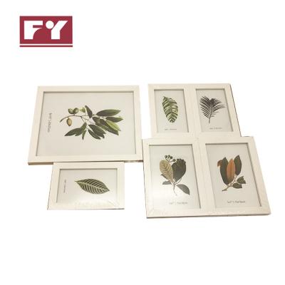 China Europe in stock modern simple 4*6 5*7 frame set wall frame with several pcs together for home decoration 6pcs per set 4 set per carton for sale