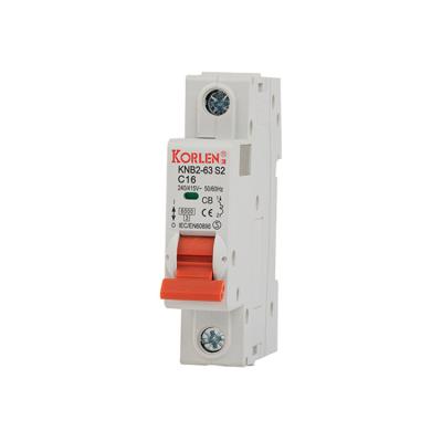 China GB10963 63A short circuit protection C16 mcb miniature circuit breaker 6000A for sale