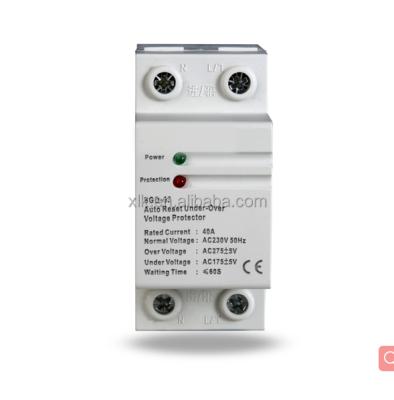 China High quality 2P 4P 32A 40A 50A 63A 80A 220V 380V auto reset under voltage over protector SGQ-63 2P 4P for sale