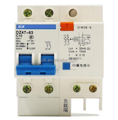 China European New Original Design RCBO Type C63 Mini Earth Leakage Circuit Breaker DZ47LE-63 for sale