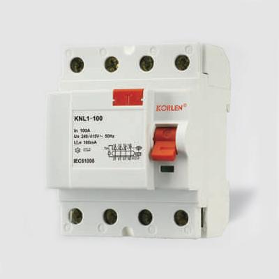 China over under voltage protection IEC/EN61008-1 2P, 4P 16a rccb KNL1-100M for sale