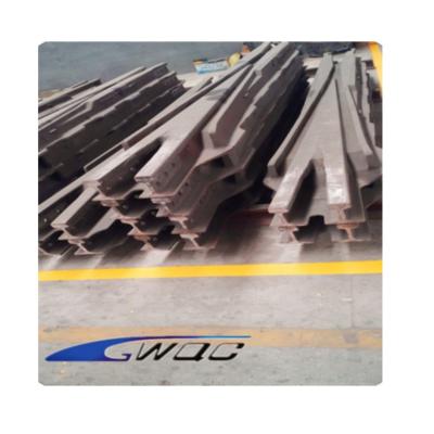 China Rail Assembly 136RE #9 manganese of standard high quality steel solid frog rail construction for sale