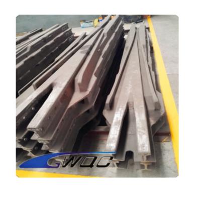 China Railroad Building Parts Fast-Selling Solid Steel Frog 100RE #9 Manganese Railway Assembly for sale