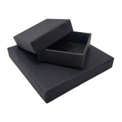 China Handmade High Quality Customized Printing Black Lid And Base Gift Packaging Paper Boxes for sale