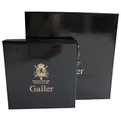 China Handmade Top Quality Black Custom Design Chocolate Packaging Paper Boxes With Blister Tray for sale