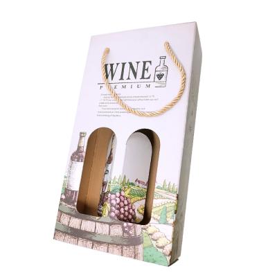 China Recycled Materials Wholesale Customized Luxury Packaging Wine Packaging Gift Box For USA Market for sale