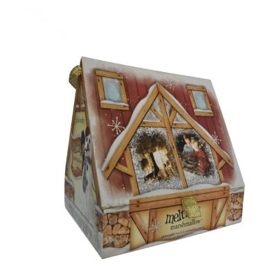 China Handmade Customized Printing Kids Toy House Shaped Kraft Paper Boxes Packaging for sale