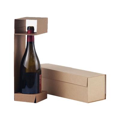 China Recycled Materials Wholesale Custom Design Classic Premium Rigid Cardboard Wine Packaging Gift Box for sale