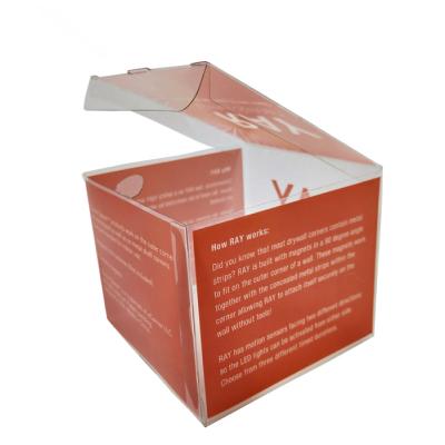 China Premium Disposable Custom Design Skin Care Clear Plastic Packaging Box PVC PE Cosmetics Folding Box for sale