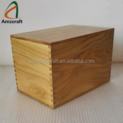 China Solid Recyclable Oak Wooden Crate Packaging Box, Great For Holiday Souvenir Gift Baskets for sale